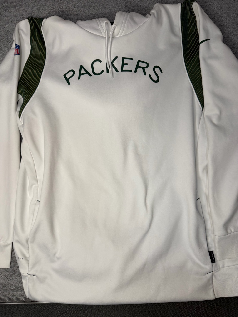 Nike White Packers Crewneck Pullover